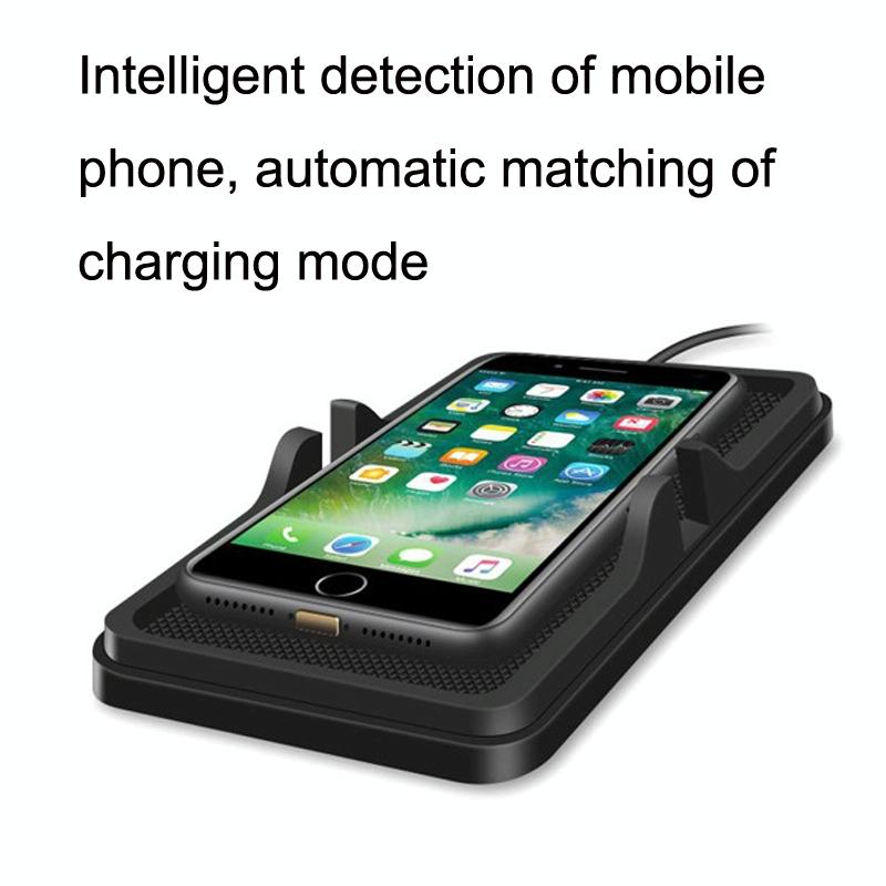 Wireless Car Charger with Anti-slip Pad - 2 in 1 - 15w - Black Tristar Online