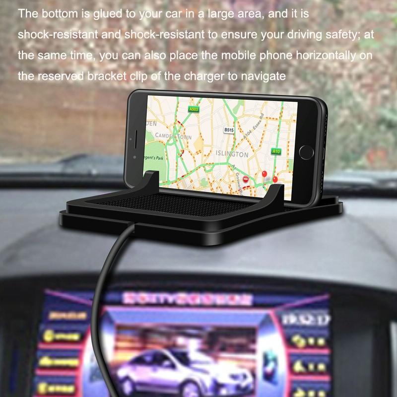 Wireless Car Charger with Anti-slip Pad - 2 in 1 - 15w - Black Tristar Online