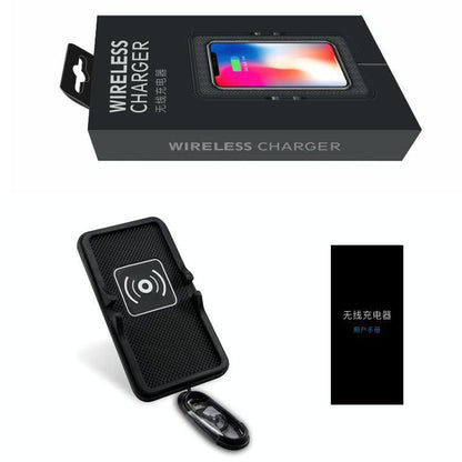 Wireless Car Charger with Anti-slip Pad - 2 in 1 - 15w - Black Tristar Online