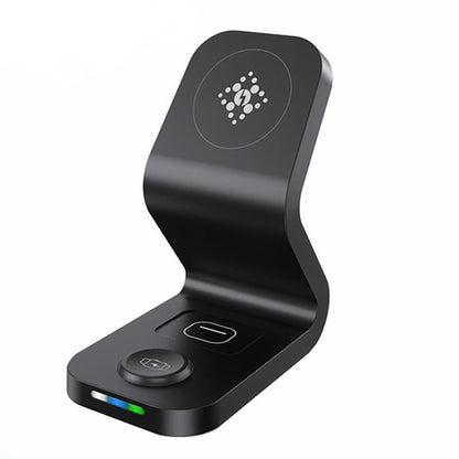 3 In 1 Magnetic Wireless Charger For Mobile Devices Black Tristar Online