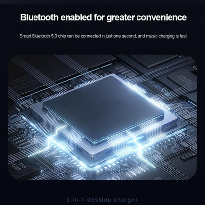 5 In 1 Magnetic Wireless Charger Stand With Clock & Speaker - Black Tristar Online