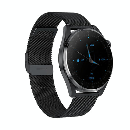 Waterproof Steel Smartwatch With Colour Screen - Ip68 - Black Tristar Online