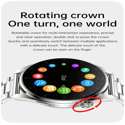 Waterproof Steel Smartwatch With Colour Screen - Ip68 - Black Tristar Online
