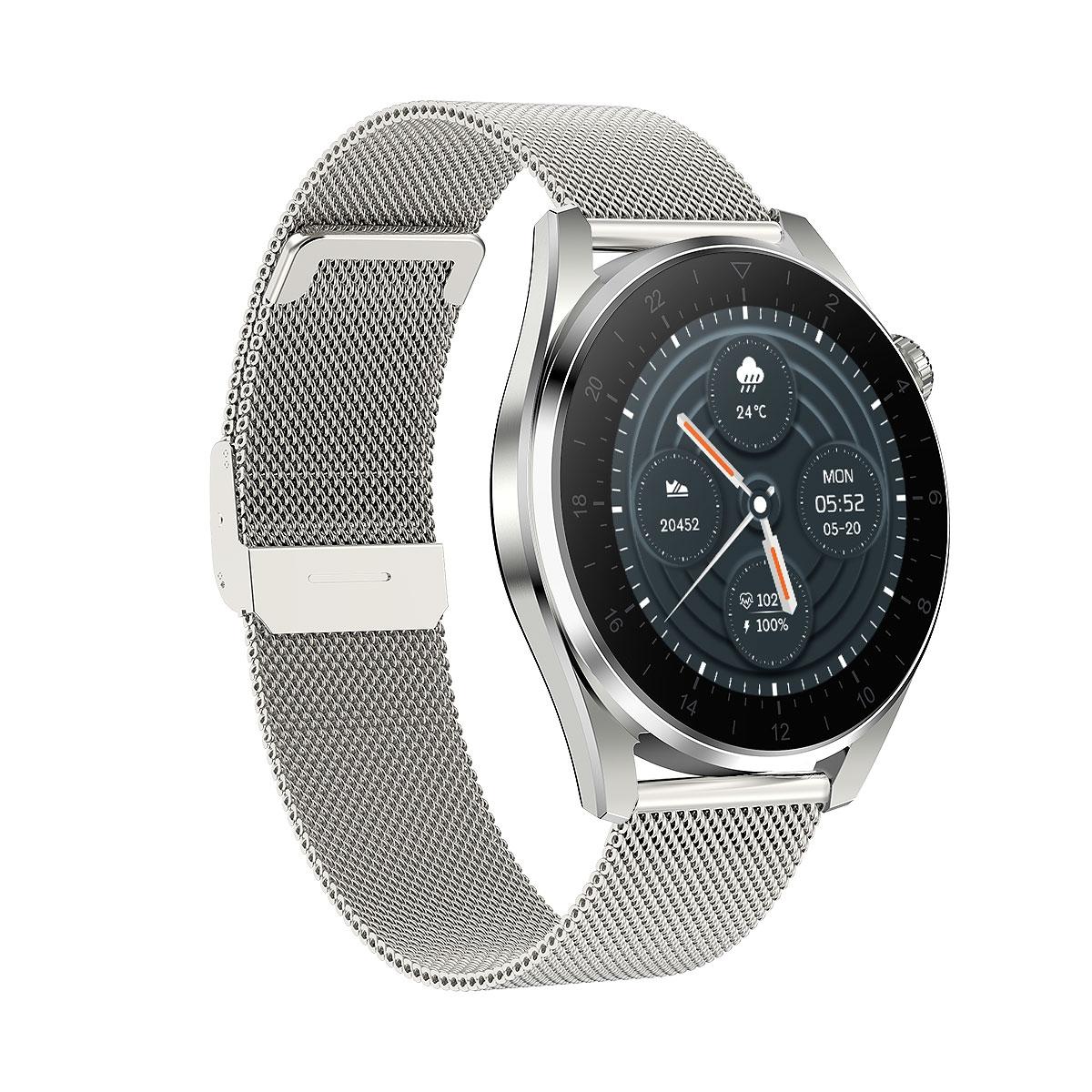 Waterproof Steel Smartwatch With Colour Screen - Ip68 - Black Tristar Online