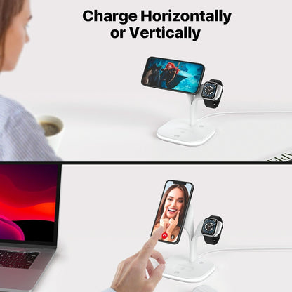 15W 5 In 1 Magnetic Wireless Charger With Stand - Black Tristar Online