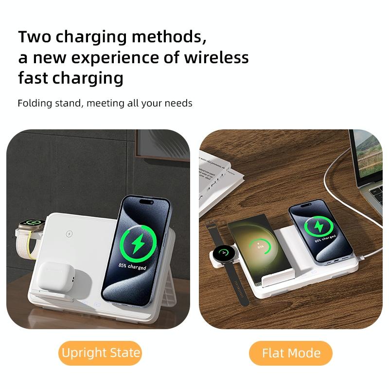 15W Magnetic Wireless Charger With Night Light - Black Tristar Online