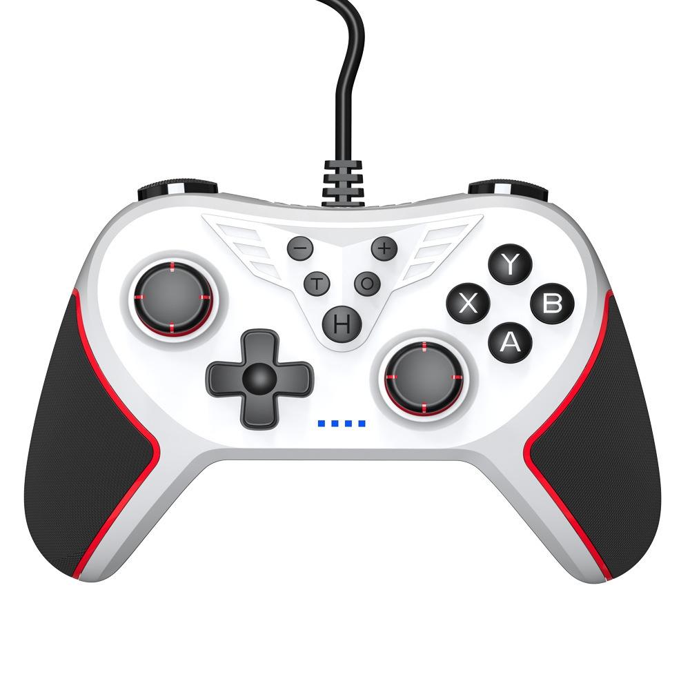 Usb Gamepad with Vibration and Burst for Switch / Pc - White Tristar Online