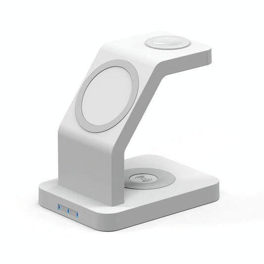 3 In 1 Magnetic Wireless Charger For Iphone Iwatch Airpods - White Tristar Online