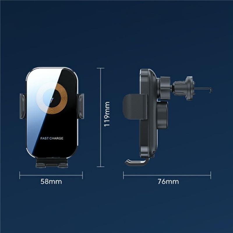 Touch-sensing Car Vent Wireless Charger Holder - X12 - Black Tristar Online