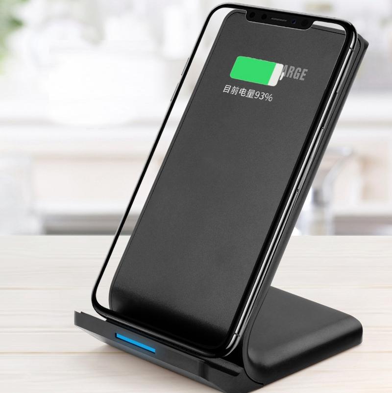 10W Vertical Wireless Charger For Smartphones Black Tristar Online