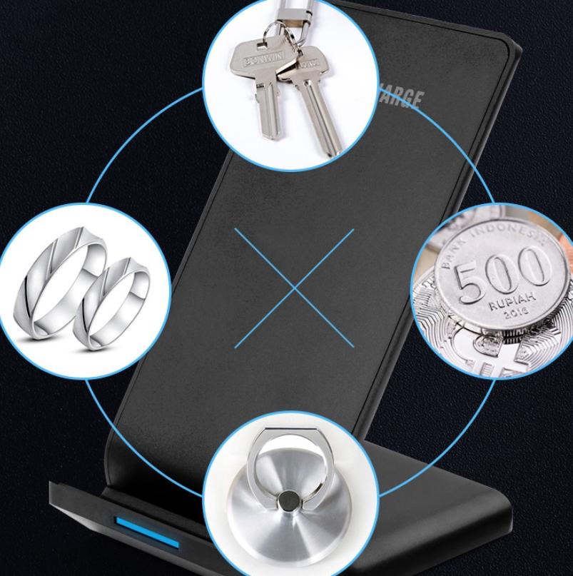 10W Vertical Wireless Charger For Smartphones Black Tristar Online