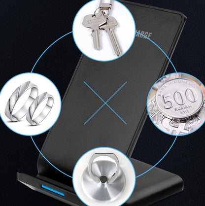 10W Vertical Wireless Charger For Smartphones Black Tristar Online