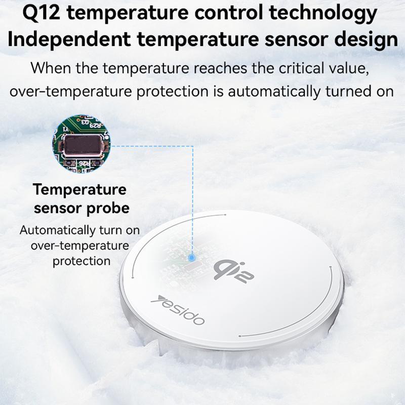 15W Magnetic Fast Wireless Charger White Tristar Online