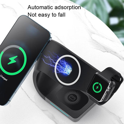 4 In 1 Wireless Charger For Phone Watch Airpods - Black Tristar Online
