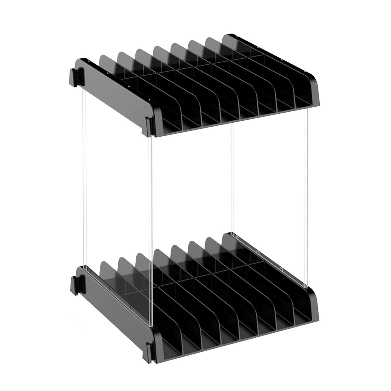 Wall-mounted Game Card Cd Storage Bracket - Black Tristar Online