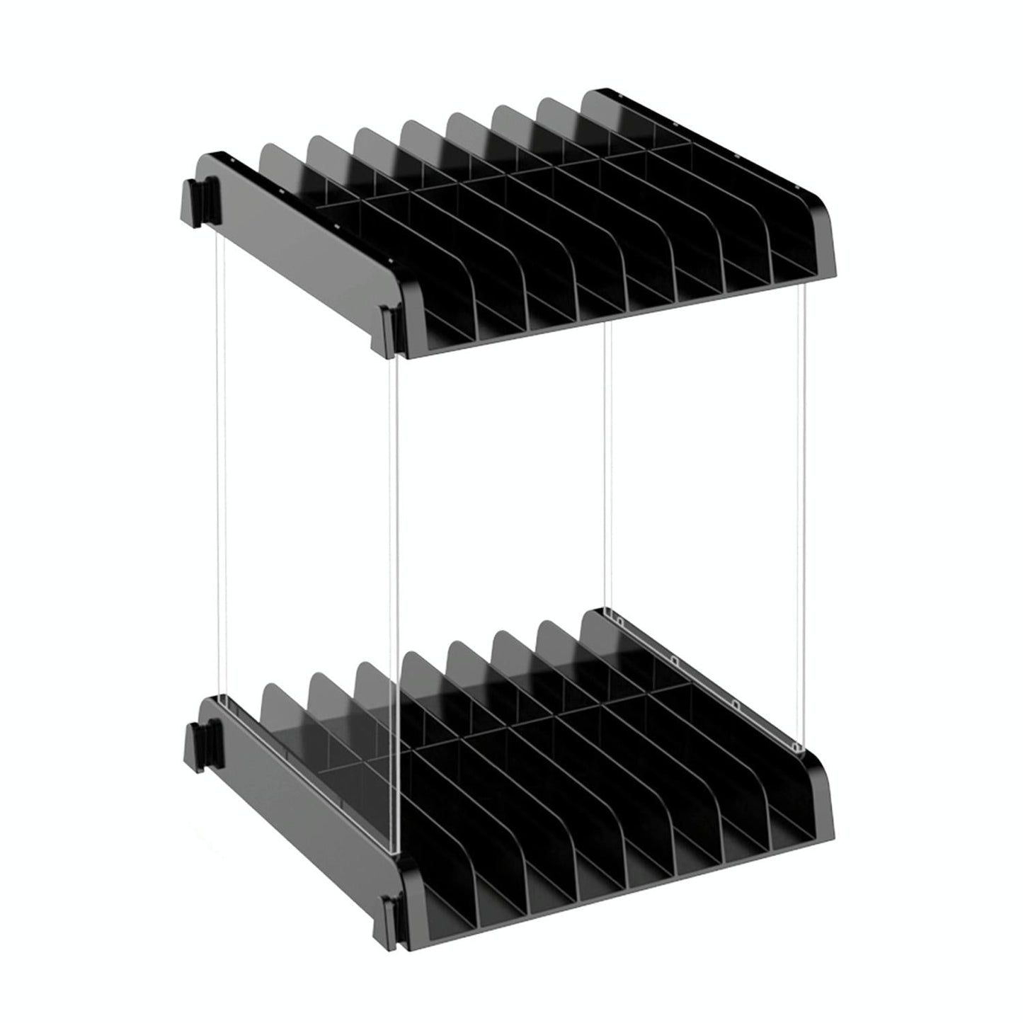 Wall-mounted Game Card Cd Storage Bracket - Black Tristar Online