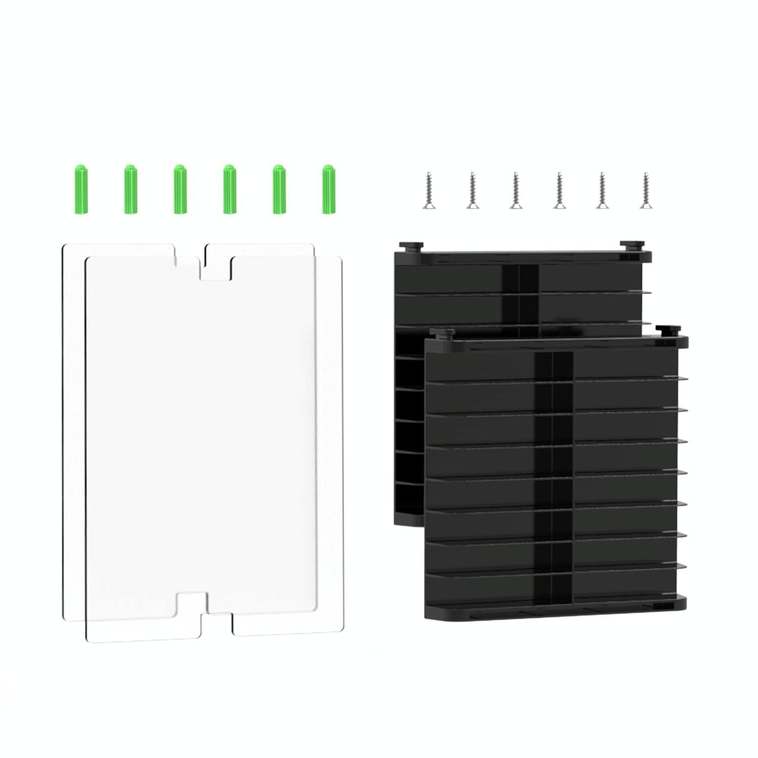 Wall-mounted Game Card Cd Storage Bracket - Black Tristar Online