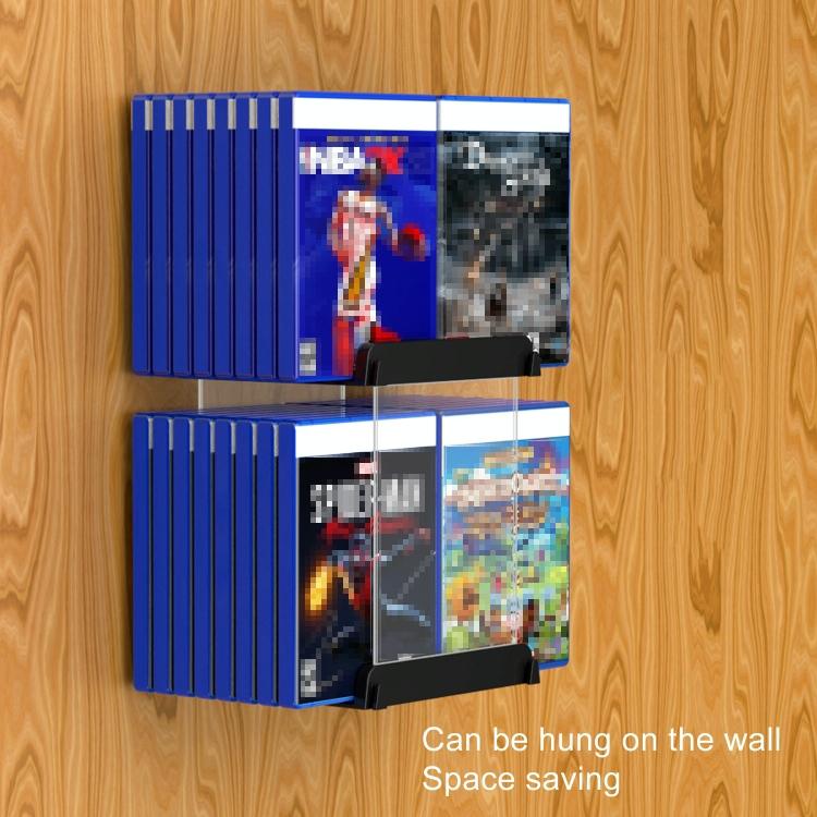 Wall-mounted Game Card Cd Storage Bracket - Black Tristar Online