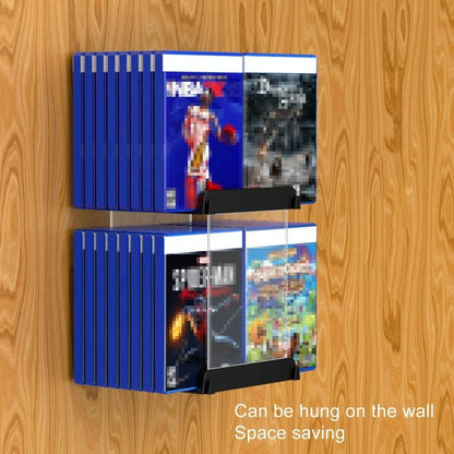 Wall-mounted Game Card Cd Storage Bracket - Black Tristar Online