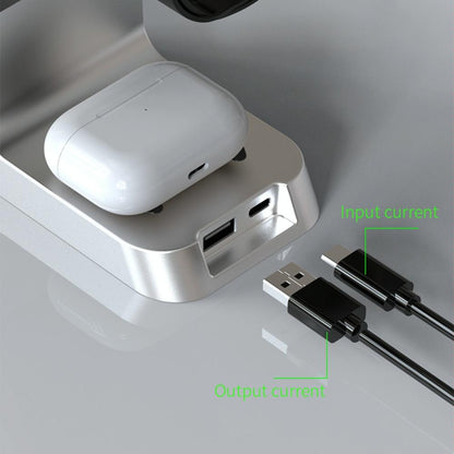 15W 6 In 1 Magnetic Wireless Charger With Clock For Iwatch / Airpods Tristar Online