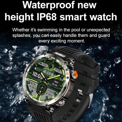 Waterproof Smart Watch With Flashlight Banknote Detector And Compass - Steel Band Tristar Online