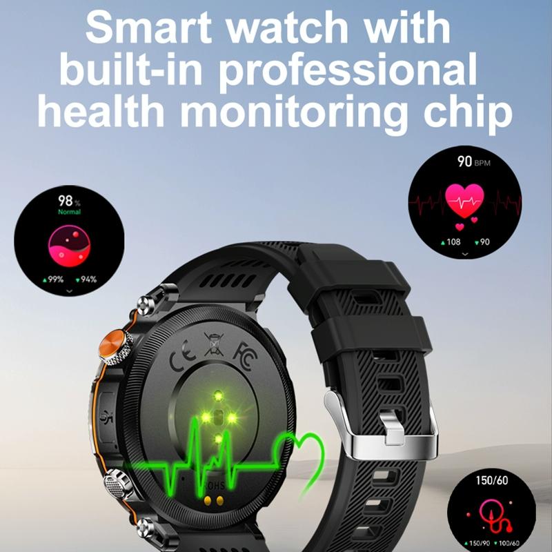 Waterproof Smart Watch With Flashlight Banknote Detector And Compass - Steel Band Tristar Online