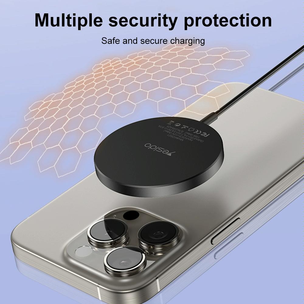 15W Magnetic Wireless Charger Detachable Black Tristar Online
