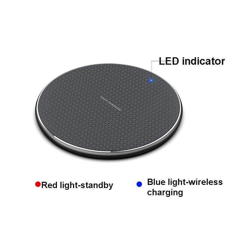 15W Plaid Desktop Wireless Charger - Black Tristar Online