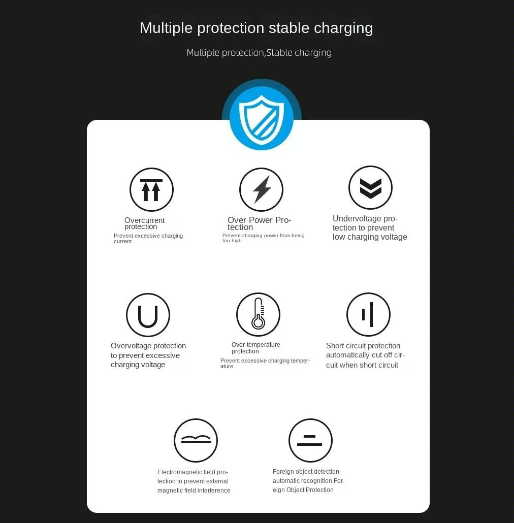 15W Foldable 3 In 1 Wireless Charger Black Tristar Online