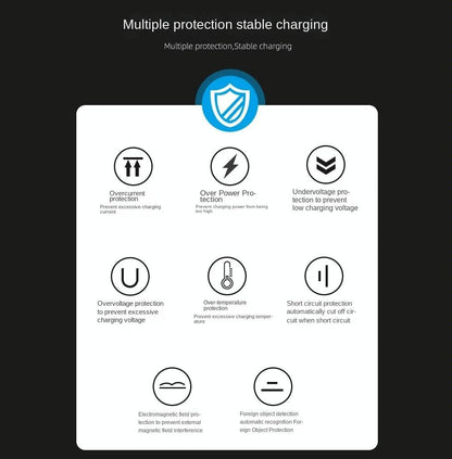 15W Foldable 3 In 1 Wireless Charger Black Tristar Online