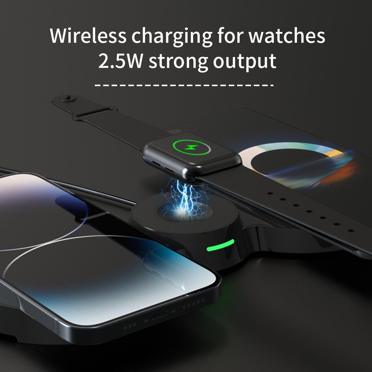 15W 3 In 1 Transparent Magnetic Wireless Charger Tristar Online