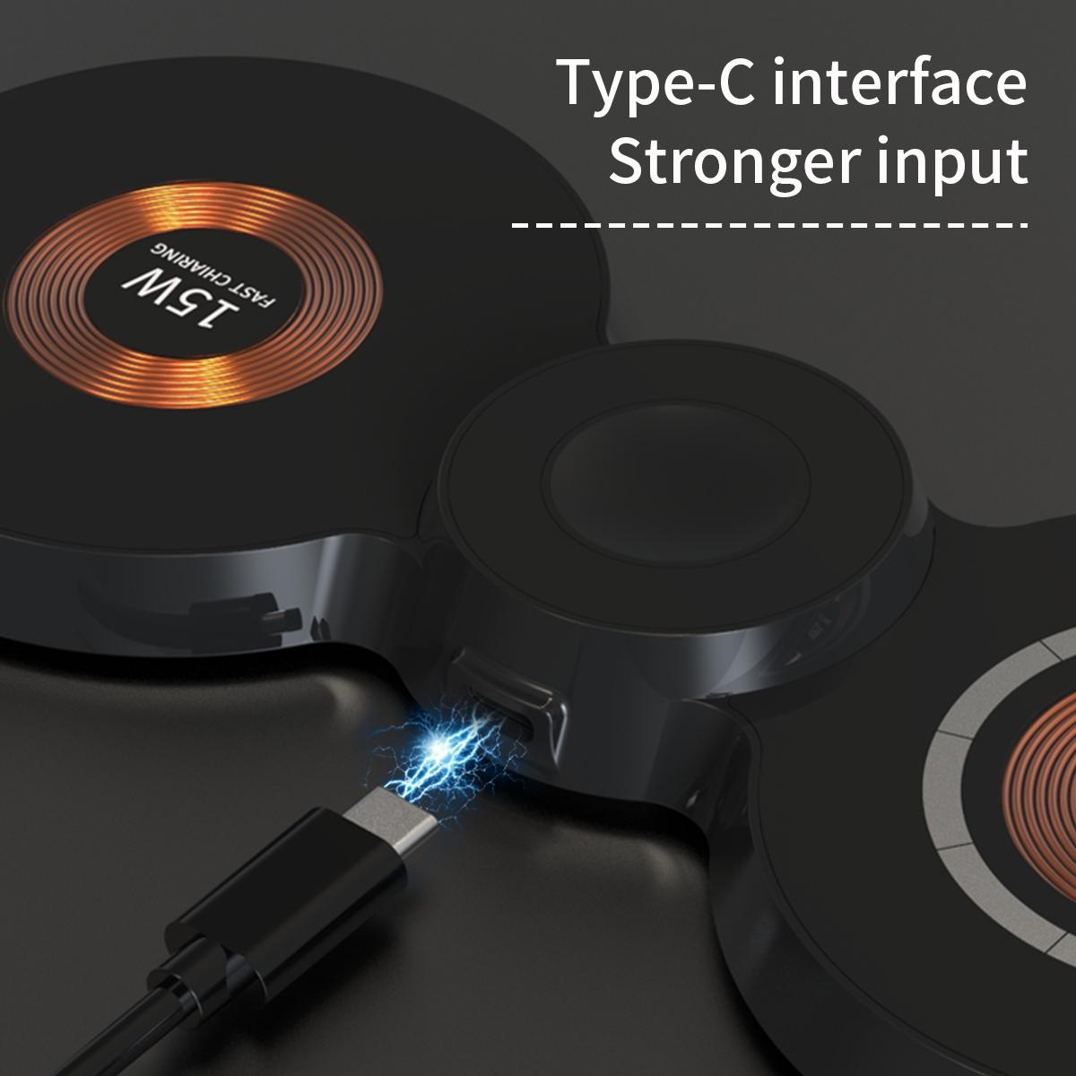 15W 3 In 1 Transparent Magnetic Wireless Charger Tristar Online