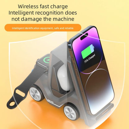 15W 3 In 1 Forklift Wireless Charger With Led Light - Gray Tristar Online