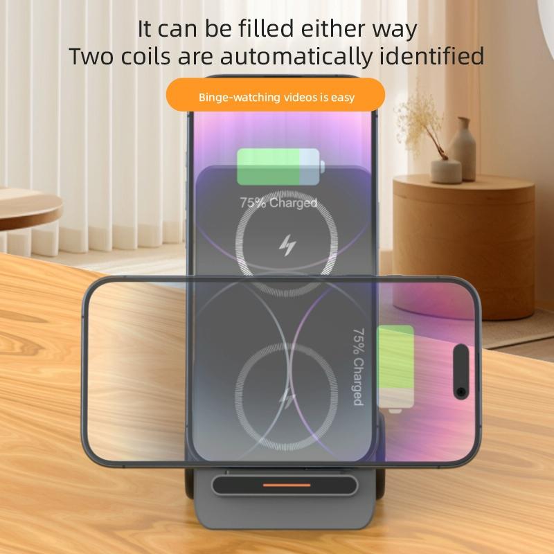 15W 3 In 1 Forklift Wireless Charger With Led Light - Gray Tristar Online