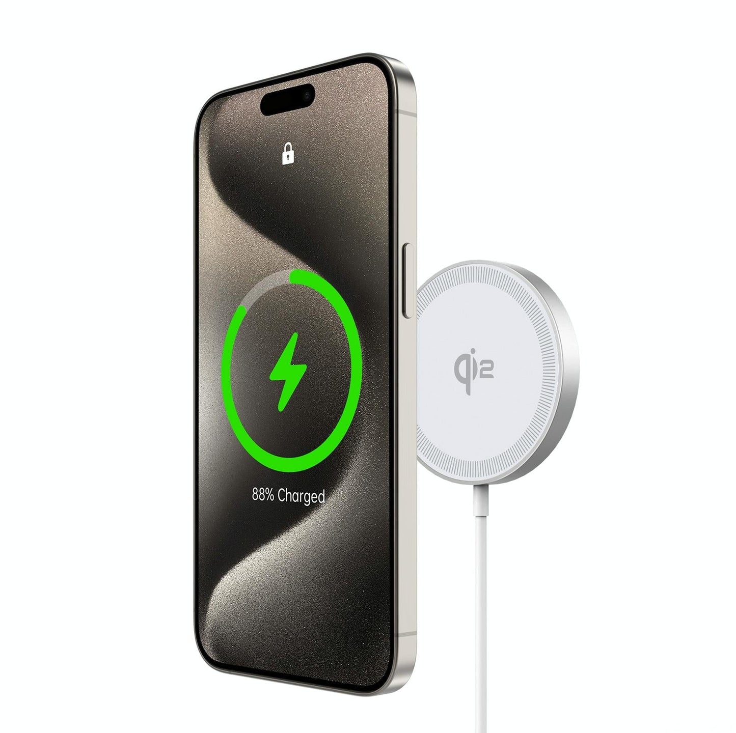 15W Magnetic Suction Wireless Charger White Tristar Online