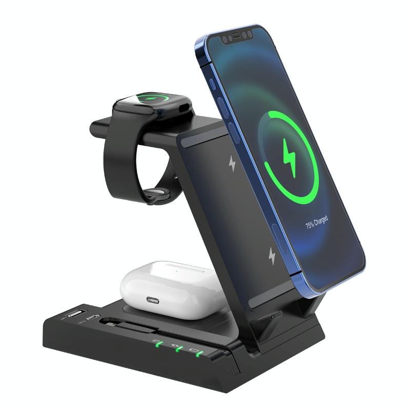 6 In 1 Fast Wireless Charger Stand Black Tristar Online