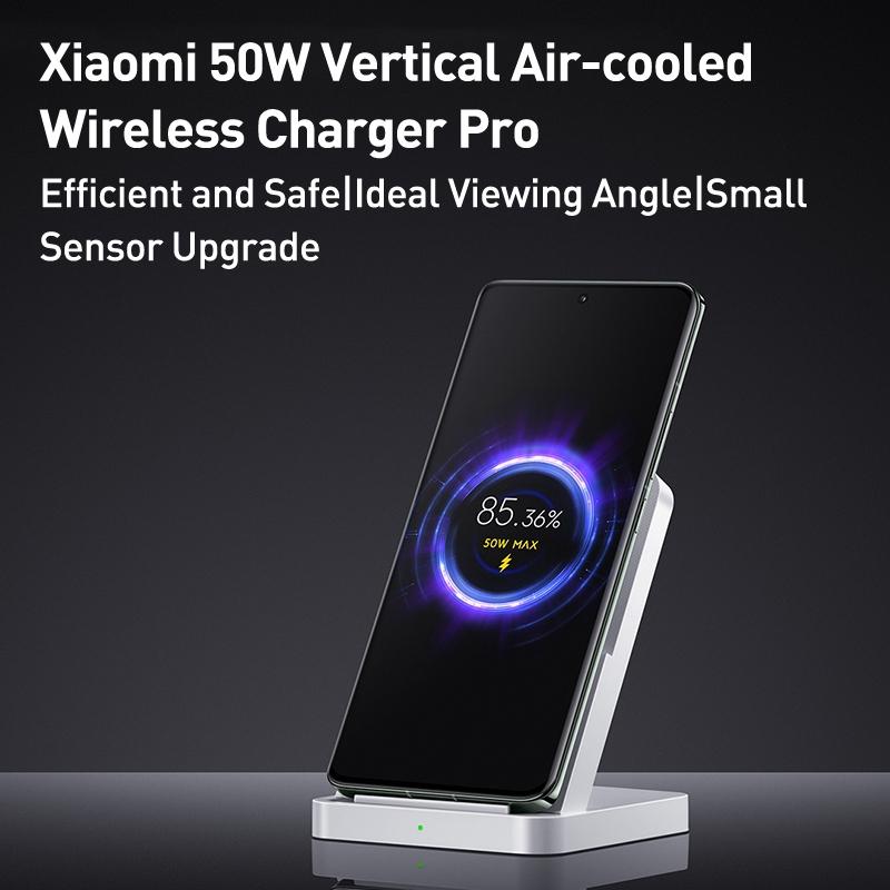 50W Vertical Air Cooled Wireless Charger White Tristar Online