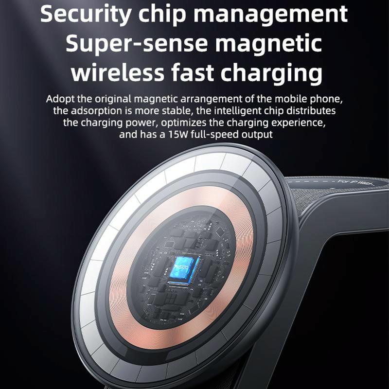 4 In 1 Magnetic Wireless Charging Stand With Night Light Tristar Online