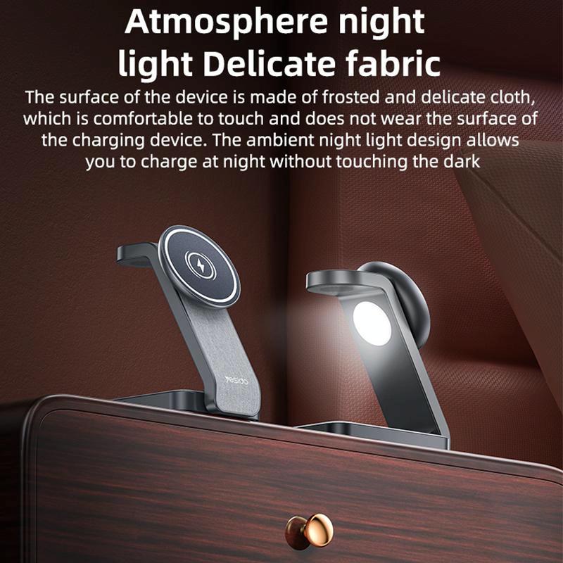 4 In 1 Magnetic Wireless Charging Stand With Night Light Tristar Online