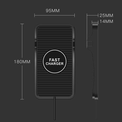 2-in-1 Non-slip Wireless Charger for C7 Car Navigation - Black Tristar Online