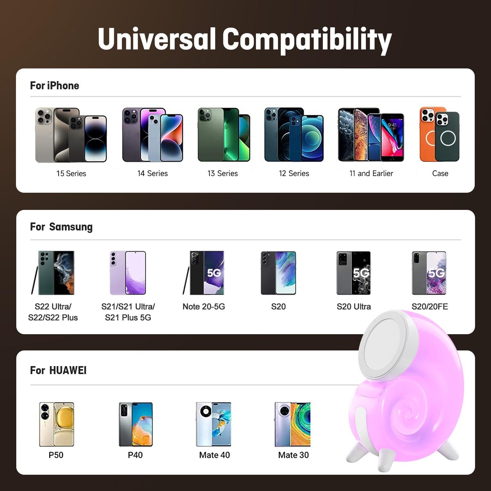 Rgb Touch Night Light Magsafe Wireless Charger Tristar Online