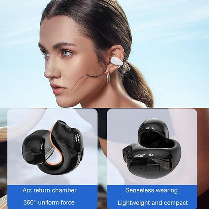 Wireless Clip-on Bluetooth Earphone for Sports and Gaming - Black Tristar Online