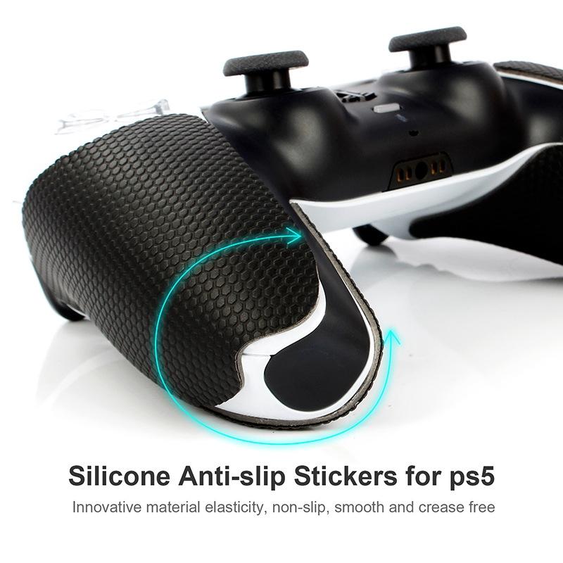 Anti-slip Protective Sticker for Sony Ps5 Game Handle - Black Tristar Online