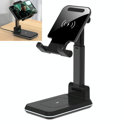 Portable 2 In 1 Wireless Charging Stand Double Charge - Black Tristar Online