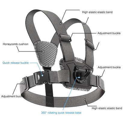 Adjustable Chest Strap with Mount and Screw - 6 In 1 360 Phone Clamp Tristar Online