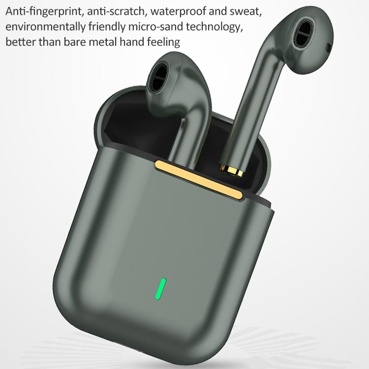 Wireless Binaural Bluetooth Earphones with Charging Box - J18 - Black Tristar Online
