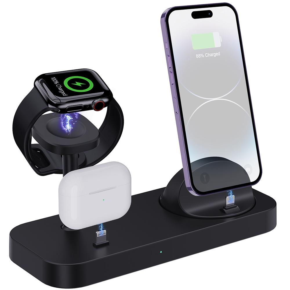 4 In 1 Charging Stand For Apple Watch And Airpods - Black Tristar Online