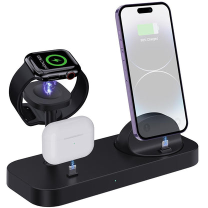 4 In 1 Charging Stand For Apple Watch And Airpods - Black Tristar Online