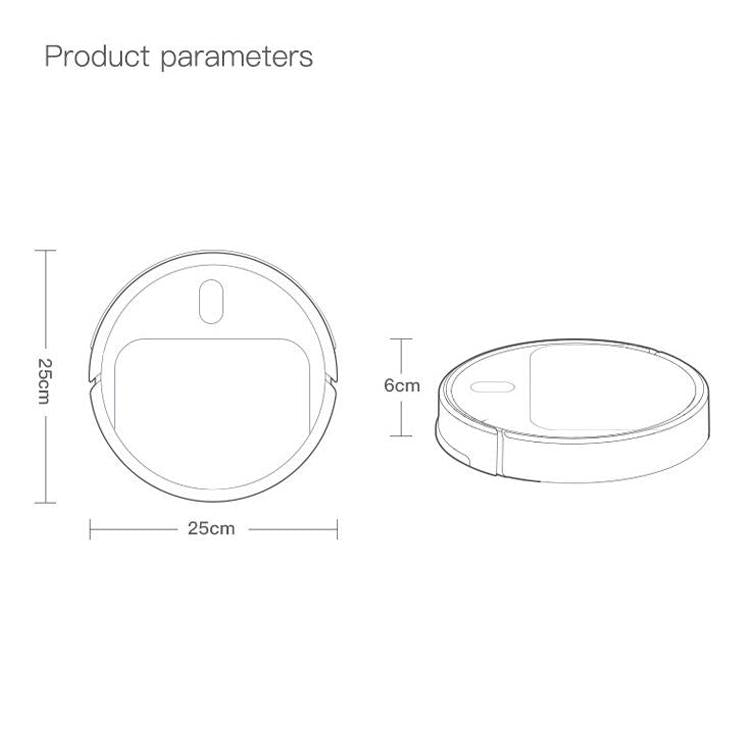 Smart Mini Sweeping Robot - Automatic Home Cleaning - Black Tristar Online