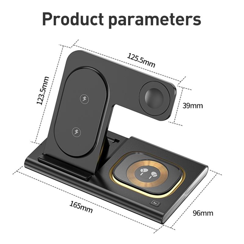 15W 3 In 1 Foldable Wireless Charger - White Tristar Online